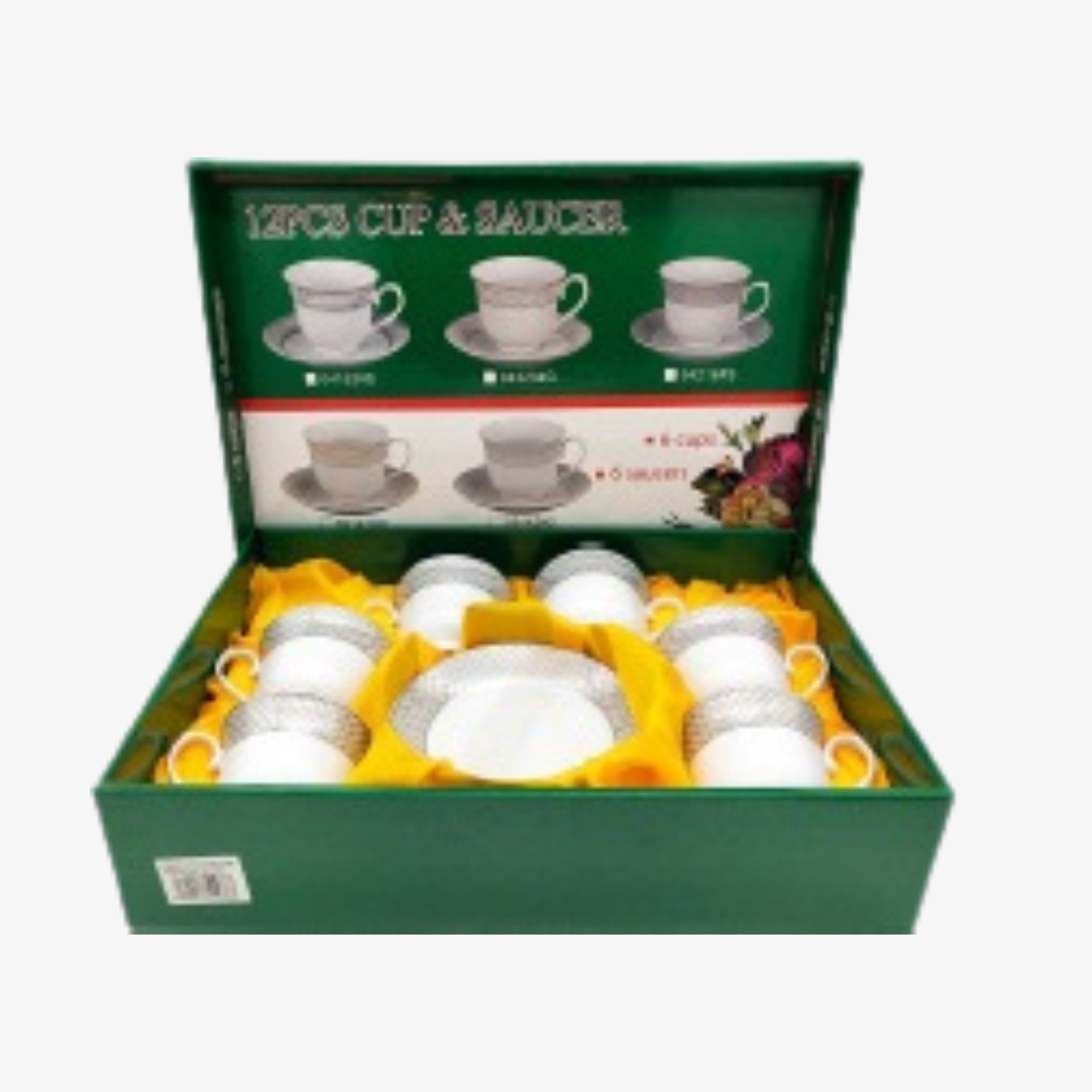 12 Pcs Cups and Saucers